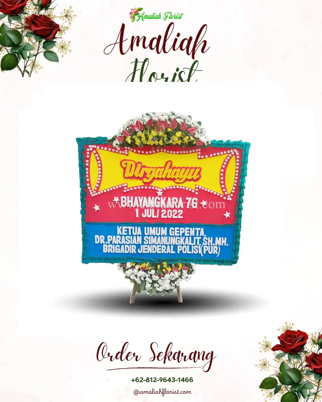 Papan Bunga HUT Ulang Tahun Sindangjaya